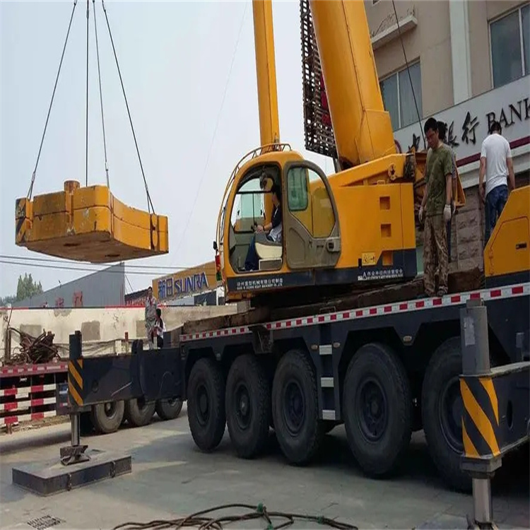 凤阳县当地吊车出租|机器吊装|75吨|工厂搬迁服务